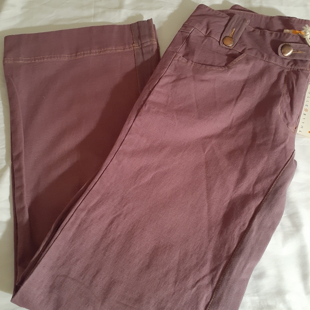 Tulle flare pants